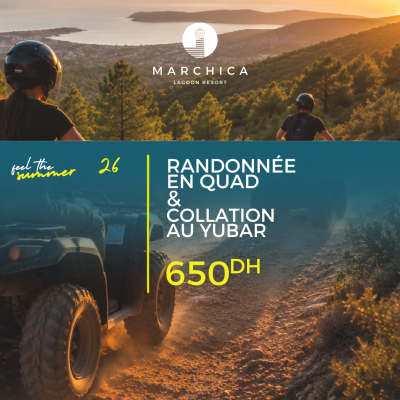 Randonnée en quad & collation au Yubar